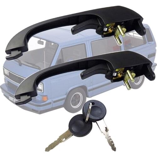 Outside Exterior Door Handle Left or Right with 2 Keys for VW Transporter III Bus T3 1979-1992 251837205