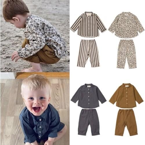 2021 Konges S Brand New Autumn Kids Shirts for Boys Girls Cute Long Sleeve Shirts Tops Baby Toddler Fashion Clothes Outwear