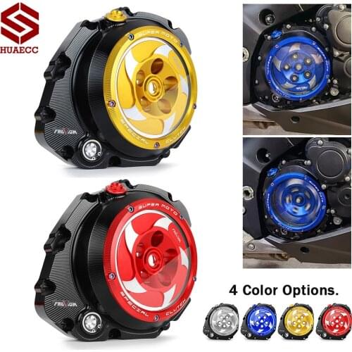 Engine Transparent Clutch Cover Guard for Suzuki GSXS 1000F GSXS-1000F GSX-S1000F 2015-2017 Motorcycle Pressure Plate