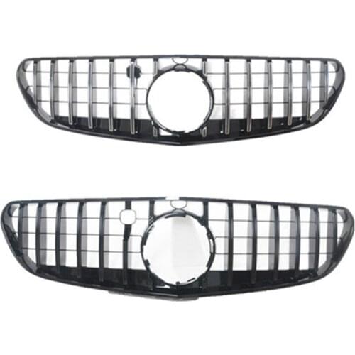 Front Bumper Grille Chrome Silve/Black For Mercedes-Benz S-Class Coupe W217 C217 A217 2015-2020 Car styling