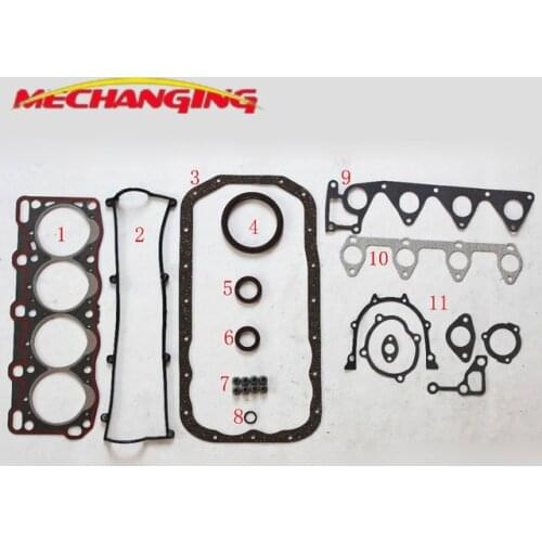 RF R2 For MAZDA E2000 B2000 626 CAPELLA ROCSTA 2.0L Engine Parts Engine seal Gasket Full Set Engine Gasket RF01-99-100 50145800