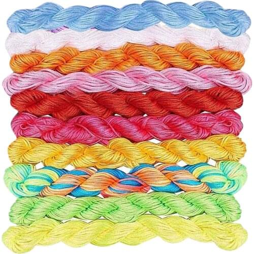 Cord Macrame Bracelet Thread String for Jewelry Making Bead Leather Sewing Chinese Knot Making Crafts Supplies