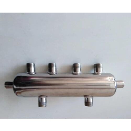 Heat pump mixed water tank sub-pressure coupling tank mixing tank 304 stainless steel coupler floor heating system parts DN25