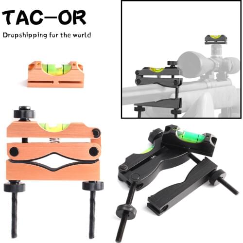 Tactical Heavy-Duty Construction Adjustable Riflescope Reticle Leveling System Scope Level for Hunting Rifle Scope Gunsmithing