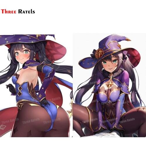 Three Ratels A248 Anime Game Genshin Impact Personality Car Stickers Sunscreen Decal Waterproof Scratch-Proof Suitable For VAN