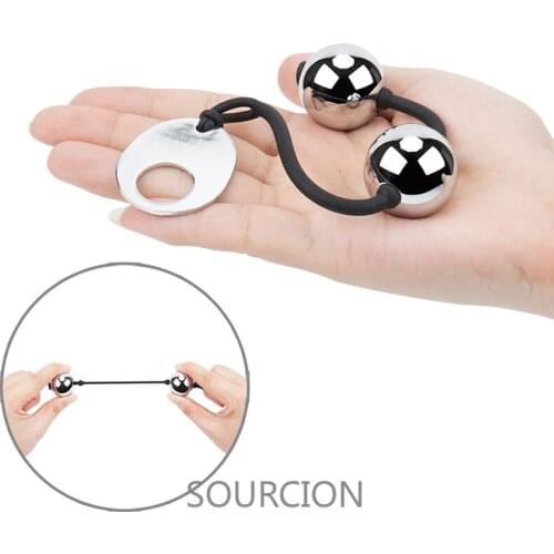 SWT Weighted Vaginal Balls Chinese Geisha Kegel Exerciser Metal Ben Wa Balls Anal Beads Sex Toys For Woman Sex Shop Adult