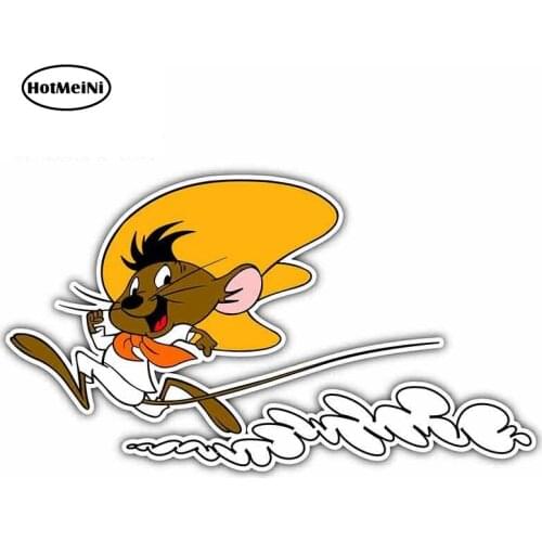 HotMeiNi 13cm x 7.6cm Cartoon Little Mouse Oem Funny Car Stickers Vinyl JDM Bumper Trunk Truck Graphics Waterproof Fine Decal
