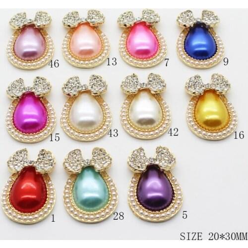 High Quality 5pcs Galvanized Metal Qearl Button 20x30mm , Flat Button Ornament Decoration Accessories Creative Crafts wholesale