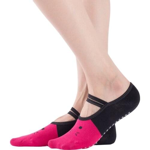 Dance Socks Women Ladies Ventilation Pilates Ballet Socks 2021 New High Quality Women Anti Slip Bandage Cotton Fitness Socks