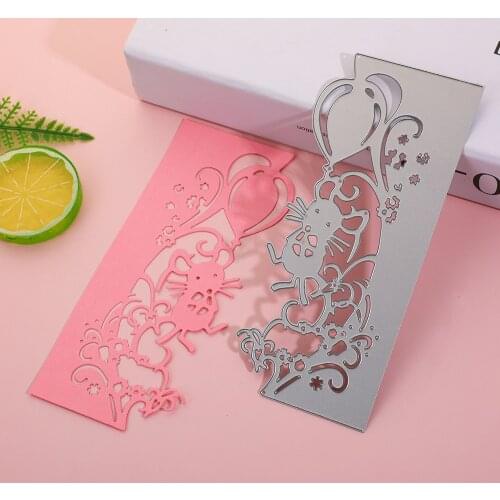 Animals Cutting Dies Mouse Border Craft Die Cut Card Making Metal Stencil Scrapbooking DIY Mold Album Die Mould Paper Cutter