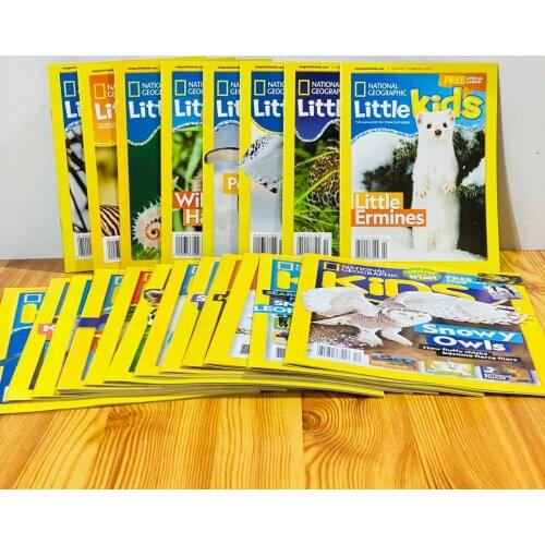 21 Books National Geographic Little Kids Magazine Colorful Picture English Children Reading Learning