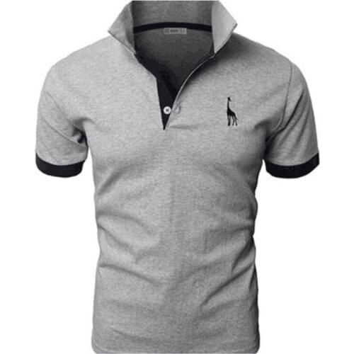 2021 Summer Mens Short Sleeve Polos Shirts Embroidery Logo Casual T shirt Polos Homme Male Clothes Lapel T-shirt for Men MY105