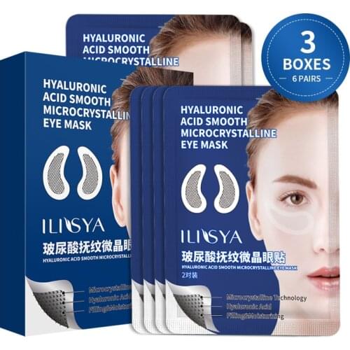 3 Packs Micro-needle Eye Patch for Wrinkles Fine Lines Removal Hyaluronic Acid Eye Mask Dark Circle Puffiness Eye Pads