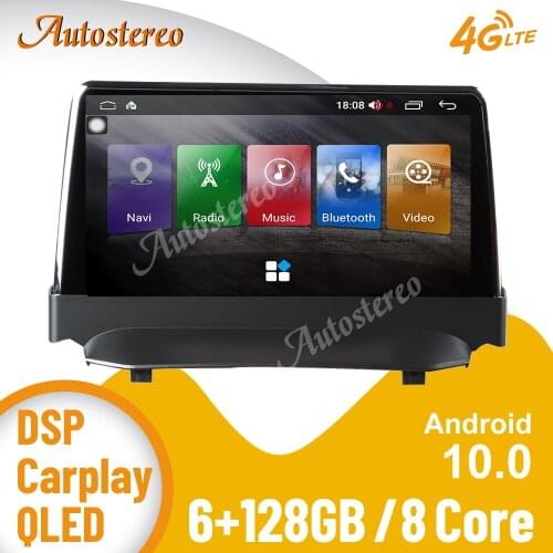 8 Core 6+128G Android 10.0 Wireless Carplay For Ford Fiesta 2008-2016 Car GPS Navigation Multimedia Player Auto Stereo Head Unit