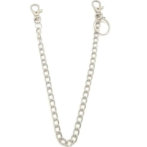 Coxeer 1pc Waist Chain Pants Chain Fashion Unisex Hook Design Punk Style Trousers Chain Jeans Chain Clothing Accessories