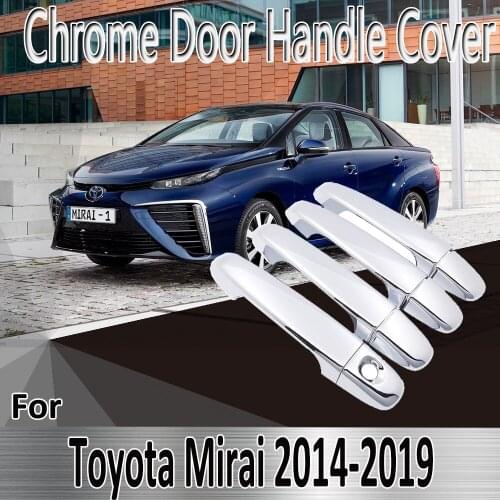 For Toyota Mirai JPD10 2014~2019 Styling Stickers Decoration Chrome Door Handle Cover Refit Car Accessories