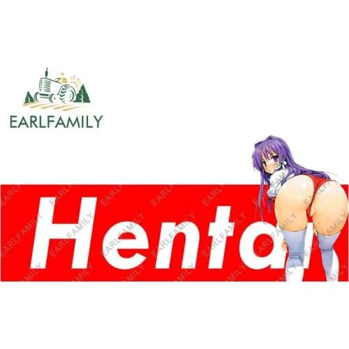 EARLFAMILY 13cm x 5.5cm for Hentai Clannad Fujibayashi Car Stickers Trunk Windshield Waterproof Decal Vinyl Car Accessoires