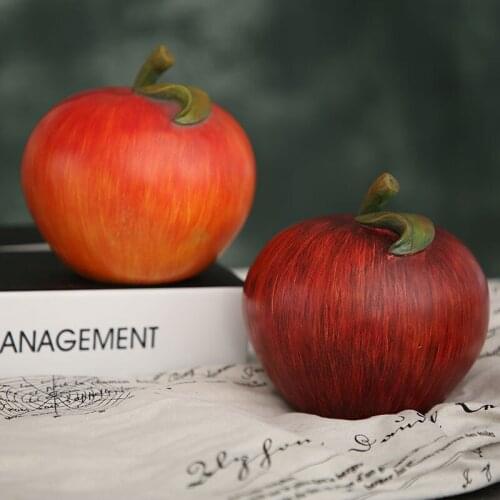 European Resin Simulation Fruit Apple Pear Ornaments Living Room Bookcase Decoration Shooting Props Home Decoration Furnishings