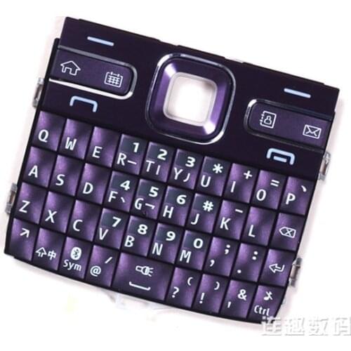 Purple Color New Housing Main Function Keyboards Keypads Buttons Cover For Nokia E72 , Free Shipping with tracking