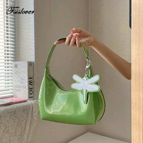 French vintage Design Small PU Leather Shoulder Bags For Women 2021 Elegant Handbags Female Armpit Bag Lady Fashion HandBag