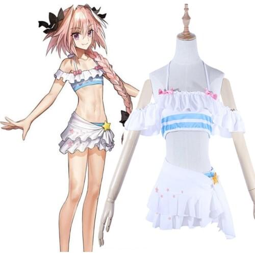 Game Fate Grand Order Cosplay Costume Astolfo Cosplay Swimsuit Costumes Halloween Carnival Party Women Sexy Swimsuit FGO Cosplay