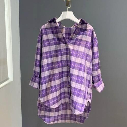 LEOSOXS Women's Plaid Shirts