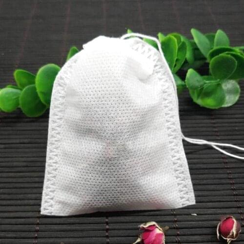 Disposable 100 Pcs Tea Bags Bags For Tea Bag Infuser With String Heal Seal 5-9CM Sachet Filter Paper Teabags Empty Tea Bags