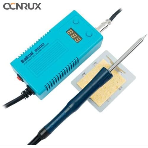 BAKON BK950D Real 50W Mini Portalbe Electric Digital Soldering Station with T13 Welding Iron Tips PCB Circuit Boards Soldering