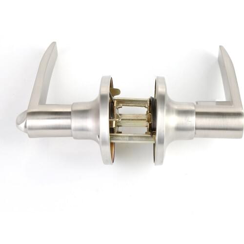 Durable Door Handle Lock Cylinder Front Back Lever Latch Home Security With 3 Keys Panel Security Locks Set 810SS-ET