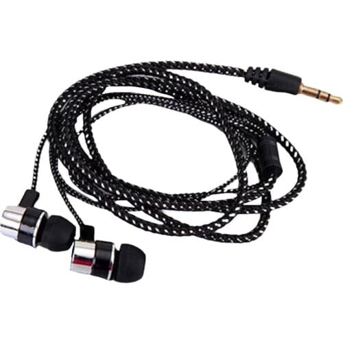 Wired Headset Braided Rope In-ear Subwoofer Wired Headset Durable Lightweight And Beautiful Wired Headset