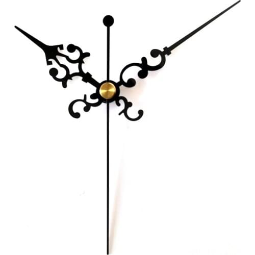 S Shaft 9206# Black Hands (Just Hands) DIY Metal Aluminum Material Quartz Accessory High Quality Kits