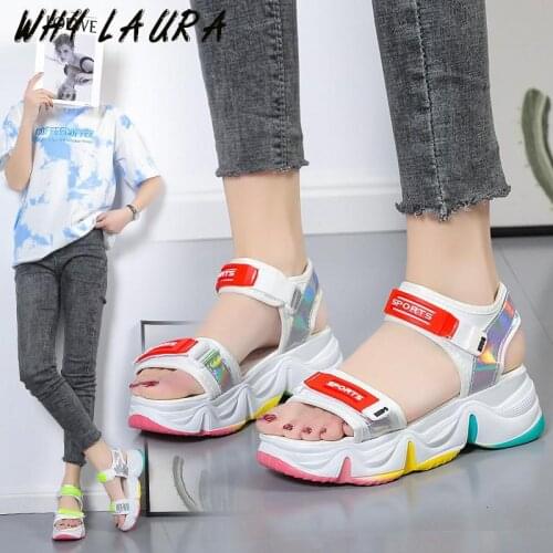 Womens Platform Sandal Designers New Sandal 2021 Summer Beach Casual Womens Strappy Wedge Sandal