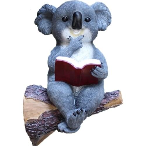 1pcs Solar Garden Statue LED Lights Koala Bear Haning Figure Solar Lamp Outdoor Patio Garden Statue For lawn Garden Decor