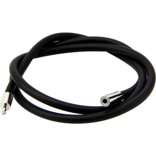 16 Inch 3mm Rubber Cord Necklace with Stainless Steel Closure Jewelry