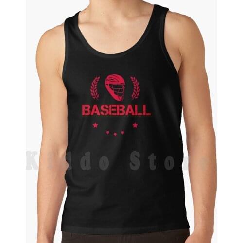Baseball Slim Fit Tank Tops Vest 100% Cotton Mensbaseball Softball Softball Tops Baseball Mens Baseball
