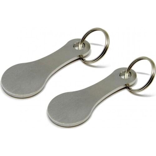 Key Chains Decorative Key Hook Metal DIY Shopping Aluminum Alloy Key Ring Holder Keychain Trolley Tokens Keyrings Desk Accessory