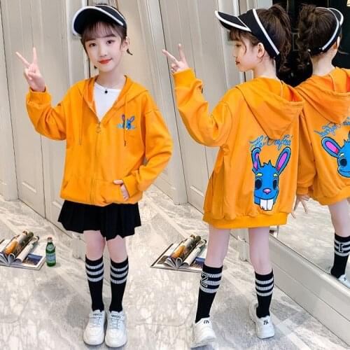 Girls Babys Kids Coat Jacket Outwear 2021 Rabbit Winter Autumn Thicken Warm Overcoat Top Outdoor Sport Cardigan Childrens Clot