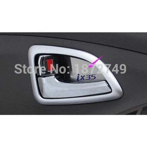 Door Bowl Sequins Interior Stainless Steel Decorative Frame For Hyundai IX35 2012 2013 2014 2015