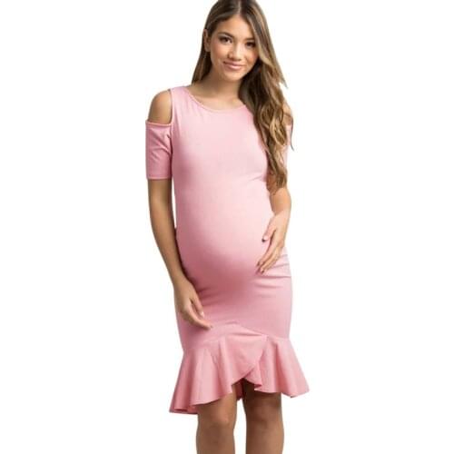 Gezmiajina Off Shoulder Maternity Dresses