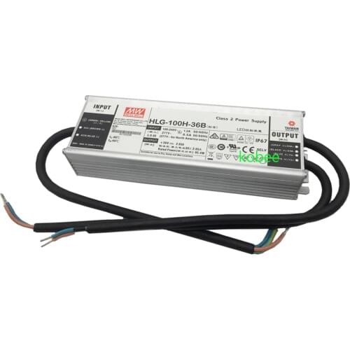 Meanwell HLG-100H-36B 36V dimmable Power Supply IP67 waterproof led driver for CREE CXB3590