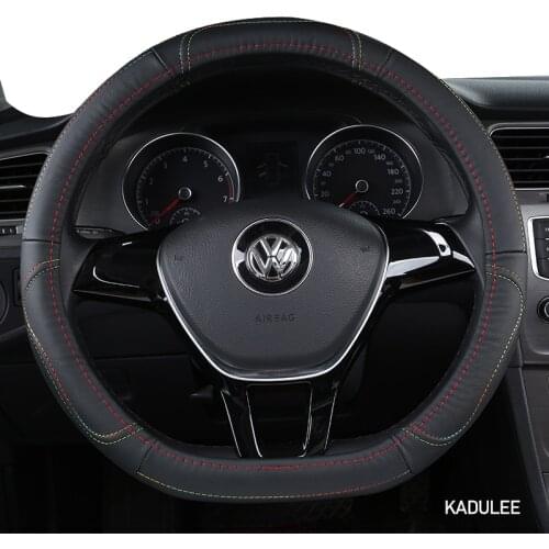 KADULEE Microfiber Leather Car Steering Wheel Cover For Mini F60 F56 F55 F54 R52 Coopers Clubman Cabrio Countryman