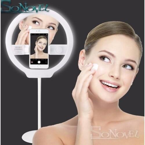 YONGNUO YN128 II Photography LED Ring Light with Makeup Mirror Bicolor Beautify LED Selfie Lamp for Samsung iPhone X 5S 6 7 8