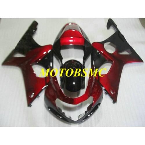 Motorcycle Fairing kit for GSXR1000 K2 00 01 02 GSXR 1000 2000 2001 2002 ABS Red black Fairings set+gifts SJ12