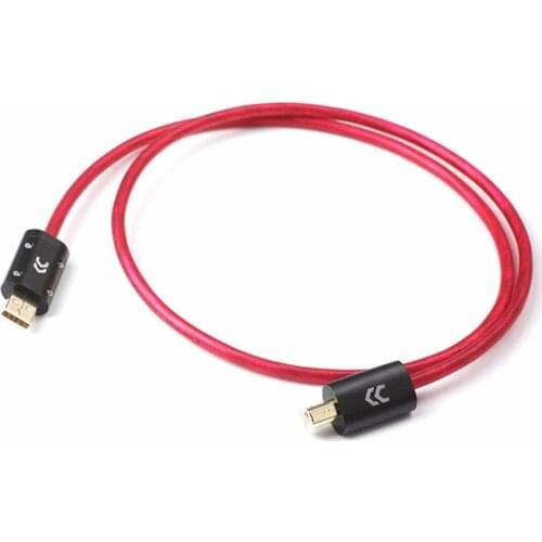 CopperColour CC Red USB Hiend cable audiophile USB Signal audio cable Data line AB port extension cable decoder