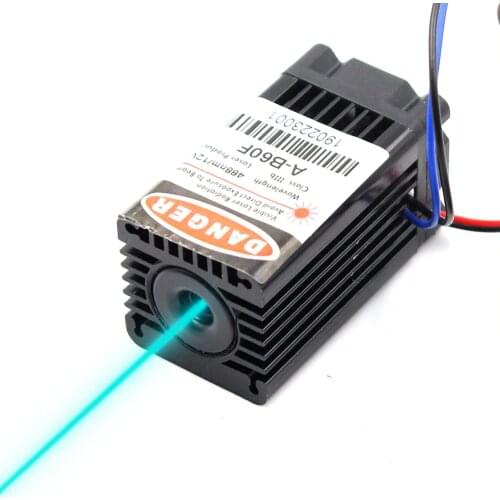 Oxlasers NEW 12V 488nm 100mW SKY BLUE laser module Lab laser device escaping room laser with Cooling Fan FREE SHIPPING