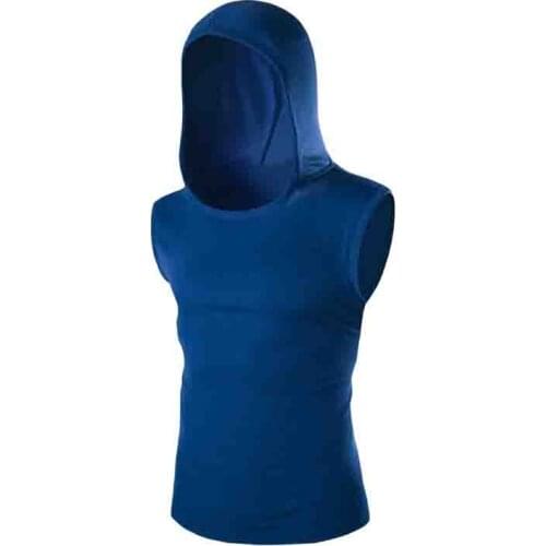 HOT 2019 Outdoor Summer Mens jogging Fitness Running hoodies Tank Tops Sleeveless Sportswear bodybuildingVest Male Gym Clothing