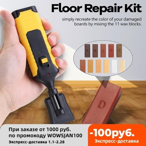 Professional Laminate Repairing Tool Laminate Floor Repair Kit Wax Worktops Chips Scratches Mending Tool Set