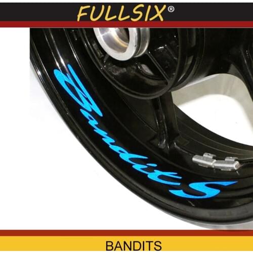 A set of 8pcs 8 X CUSTOM INNER RIM DECALS WHEEL Reflective STICKERS STRIPES For SUZUKI BANDIT 1250S BANDIT S ALL