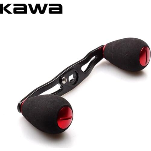 KAWA New Fishing Reel Handle Carbon Fiber for Daiwa Abu Reel EVA Knob Hole size 8*5mm Length 105mm Fishing Reel Rocker Accessory