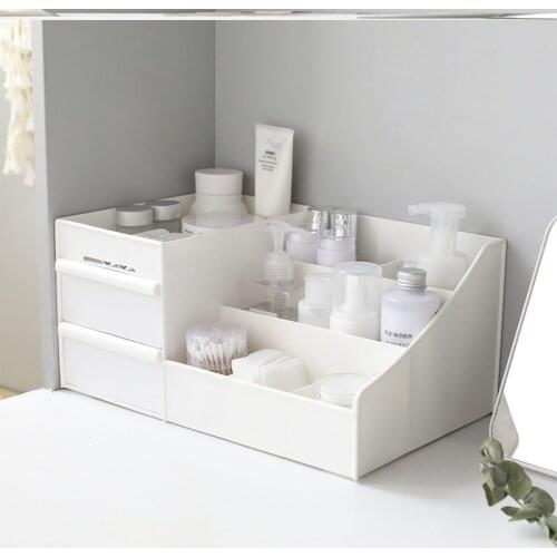 2020 New Plastic Cosmetic Drawer Makeup Organizer Makeup Storage Box Container Nail Art Storage Desktop Sundry Storage Box